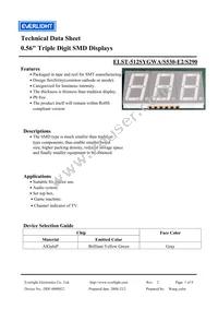 ELST-512SYGWA/S530-E2/S290 Datasheet Cover