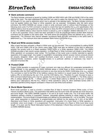 EM68A16CBQC-25IH Datasheet Page 16