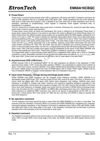 EM68A16CBQC-25IH Datasheet Page 21