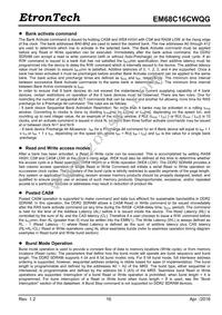 EM68C16CWQG-25IH Datasheet Page 16