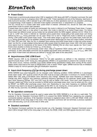 EM68C16CWQG-25IH Datasheet Page 21