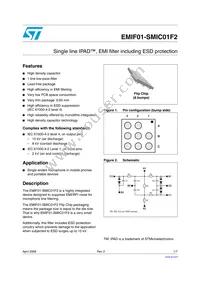 EMIF01-SMIC01F2 Datasheet Cover