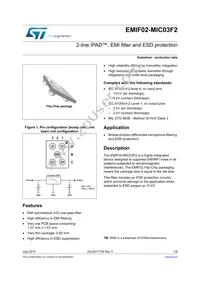 EMIF02-MIC03F2 Datasheet Cover