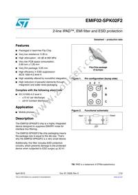 EMIF02-SPK02F2 Datasheet Cover
