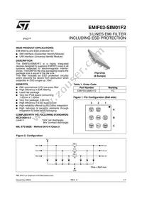 EMIF03-SIM01F2 Datasheet Cover