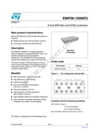 EMIF06-10006F2 Datasheet Cover