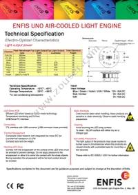 ENFIS UNO AIR LIGHT ENGINE WHITE Datasheet Page 2