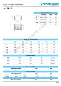 EP10-3F46 Datasheet Cover