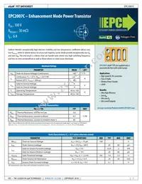 EPC2007C Datasheet Cover
