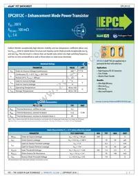 EPC2012C Datasheet Cover