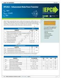EPC2022 Datasheet Cover