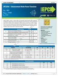 EPC2036 Datasheet Cover