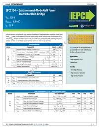 EPC2104ENG Datasheet Cover