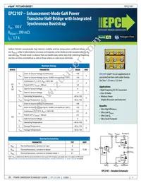 EPC2107ENGRT Datasheet Cover