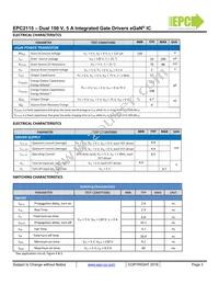 EPC2115ENGRT Datasheet Page 3