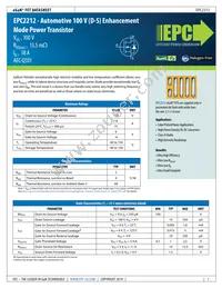 EPC2212 Datasheet Cover