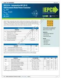 EPC2214 Datasheet Cover