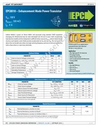 EPC8010 Datasheet Cover