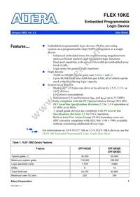 EPF10K50STC144-3 Datasheet Cover