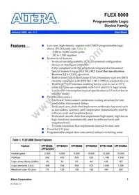 EPF8820ARC160-2 Datasheet Cover