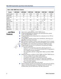 EPM7256SRC208-7ES Datasheet Page 2
