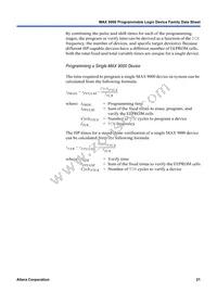 EPM9560RC240-15YY Datasheet Page 21