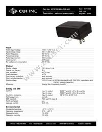 EPS150160U-P5P-KH Datasheet Cover