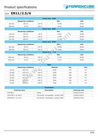 ER11/2.5/6-3C97-A100-S Datasheet Page 2