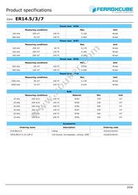 ER14.5/3/7-3C97-A63-S Datasheet Page 2
