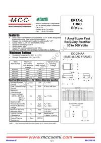 ER1B-LTP Datasheet Cover