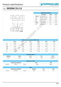 ER35W/21/11-3C94-G500 Datasheet Cover