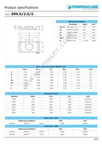 ER9.5/2.5/5-3C97-A100-S Datasheet Cover