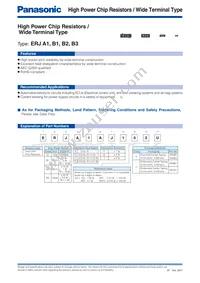 ERJ-B1CJR062U Datasheet Cover