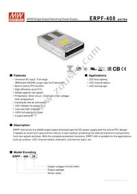 ERPF-400-12 Datasheet Cover