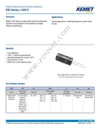 ESC108M016AH4AA Datasheet Cover