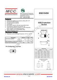 ESD12VD9-TP Datasheet Cover