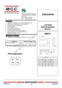 ESD2V8P8U-TP Datasheet Cover
