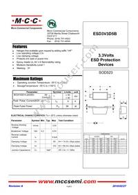 ESD3V3D5B-TP Datasheet Cover