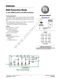ESD5384NCTBG Datasheet Cover
