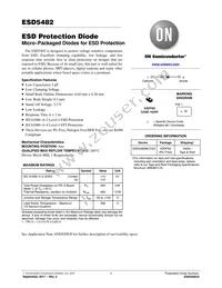 ESD5482MUT5G Datasheet Cover