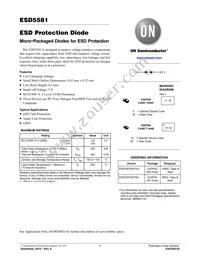 ESD5581N2T5G Datasheet Cover