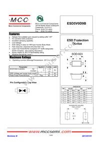 ESD5V0D9B-TP Datasheet Cover