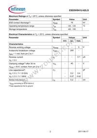 ESD5V0H1U-02LS E6327 Datasheet Page 2