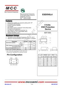 ESD5V0L4-TP Datasheet Cover