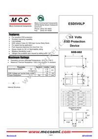 ESD5V0LP-TP Datasheet Cover