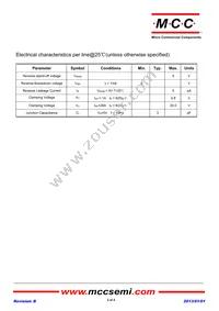 ESD5V0T143-4U-TP Datasheet Page 2