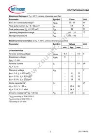 ESD5V3S1B02LRHE6327XTSA1 Datasheet Page 2