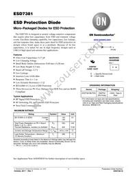 ESD7381MUT5G Datasheet Cover