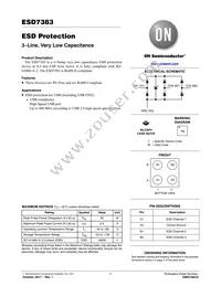 ESD7383NCTBG Datasheet Cover