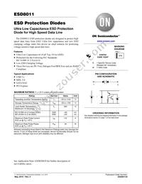 ESD8011MUT5G Datasheet Cover